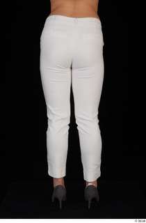 Serina Gomez casual dressed leg white trousers 0005.jpg